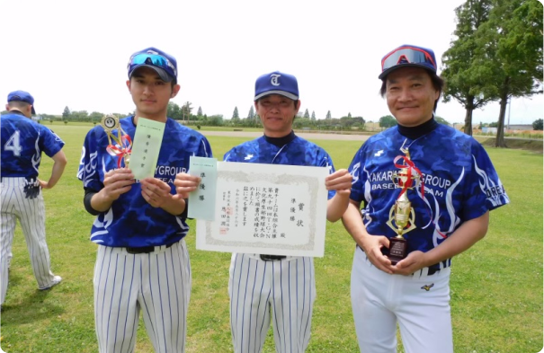 毎年開催される業界の野球大会の強豪です!